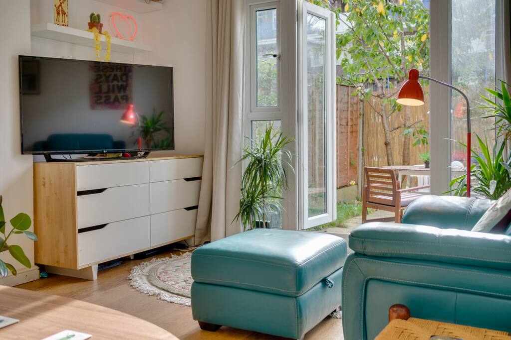 Enjoy the flat screen TV