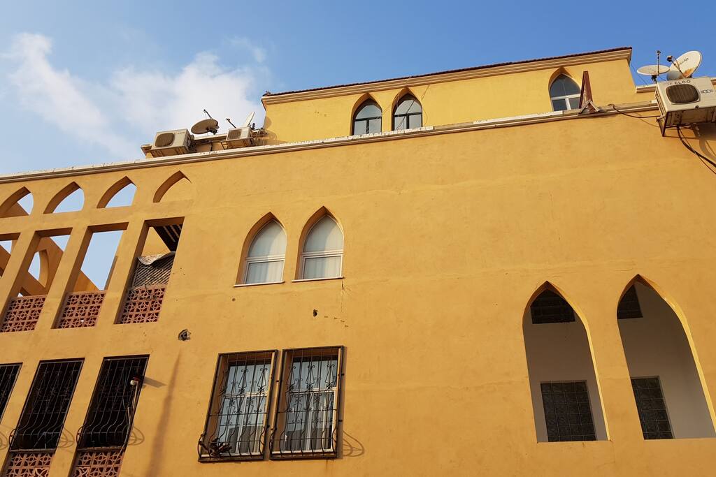Our building in Jaffa, mixing smoothly with the eclectic architecture of Tel Aviv- Jaffa