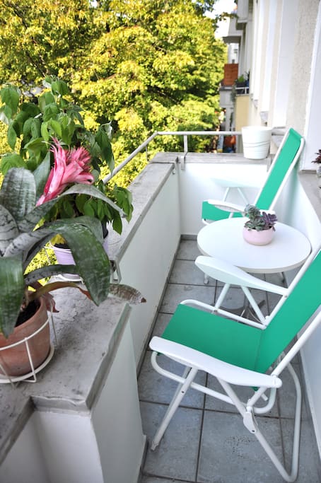 chill out spot on out cute balcony