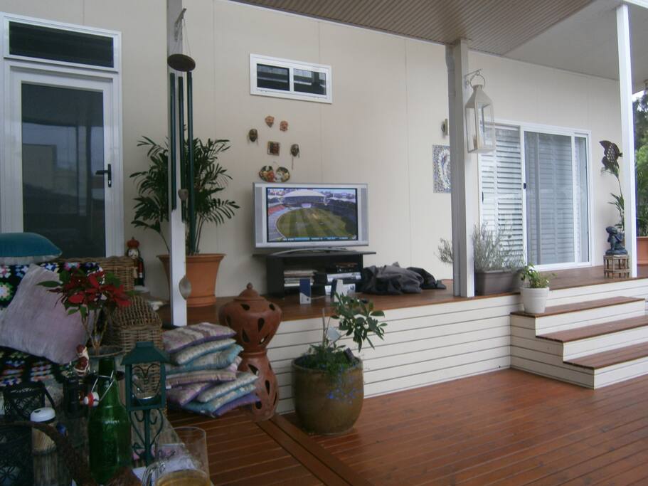 Watch your own TV inside or join us outside to watch sport