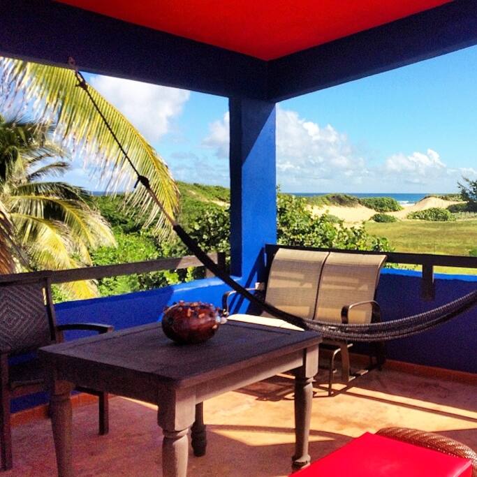 3rd floor terrace with ocean and mountain view