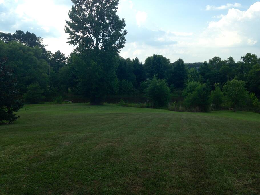 Front looking towards the pond