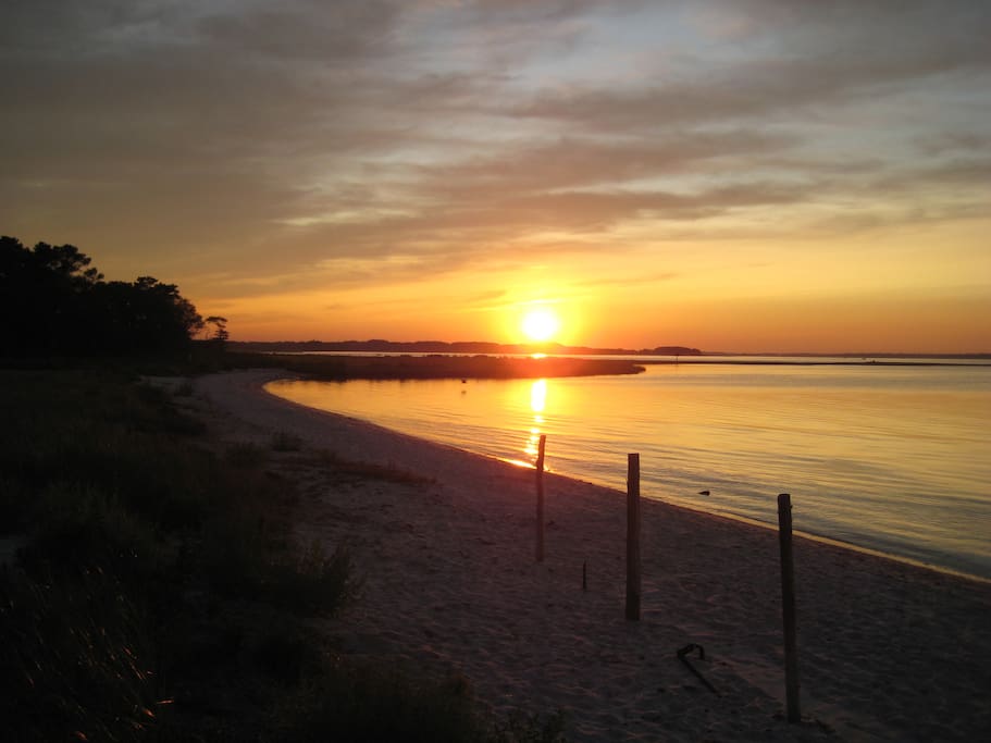 Sunset photo from Indian River Bay (walking distance)