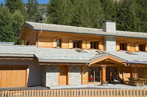 New chalet in the center, 6 bedrooms, pool/sauna