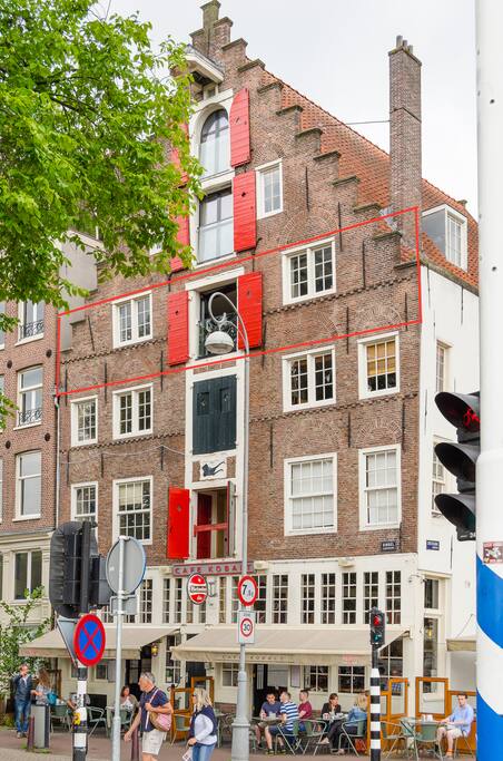 Our apartment is located in a 16th century building