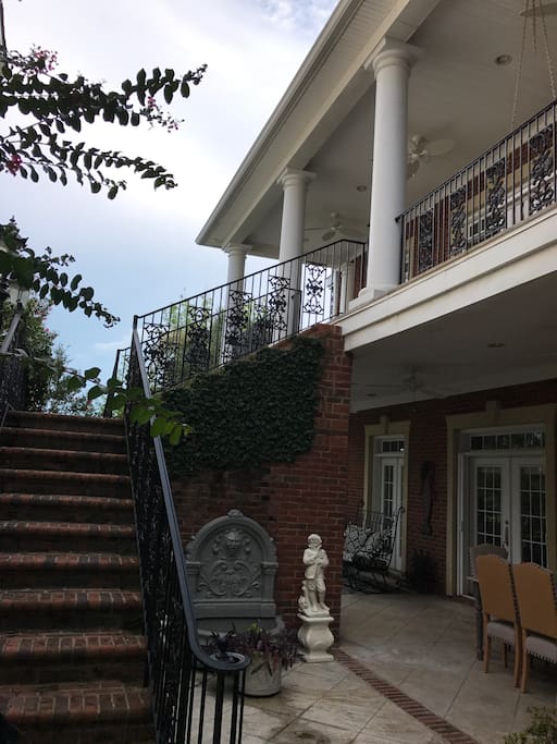 Front stairs to porch