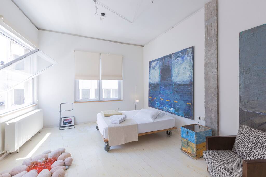 the sleeping area