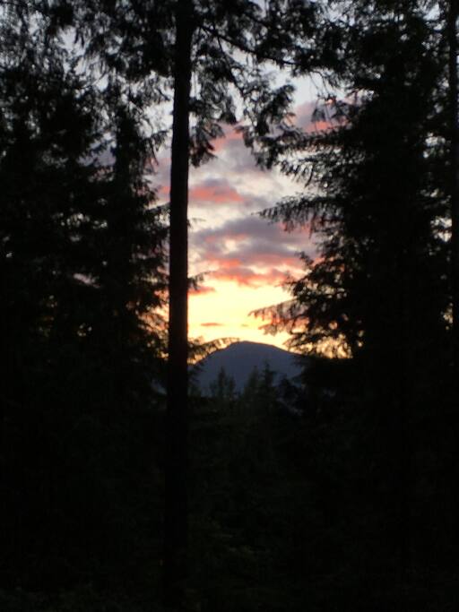 Back Deck View-Sun Set