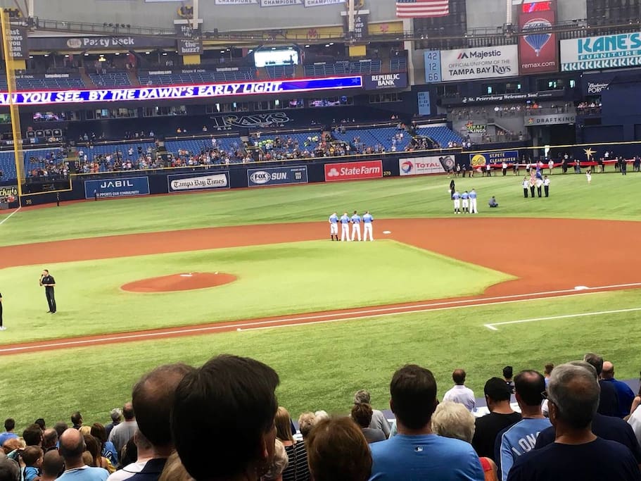 Tropicana Field St Pete approx 1 hr