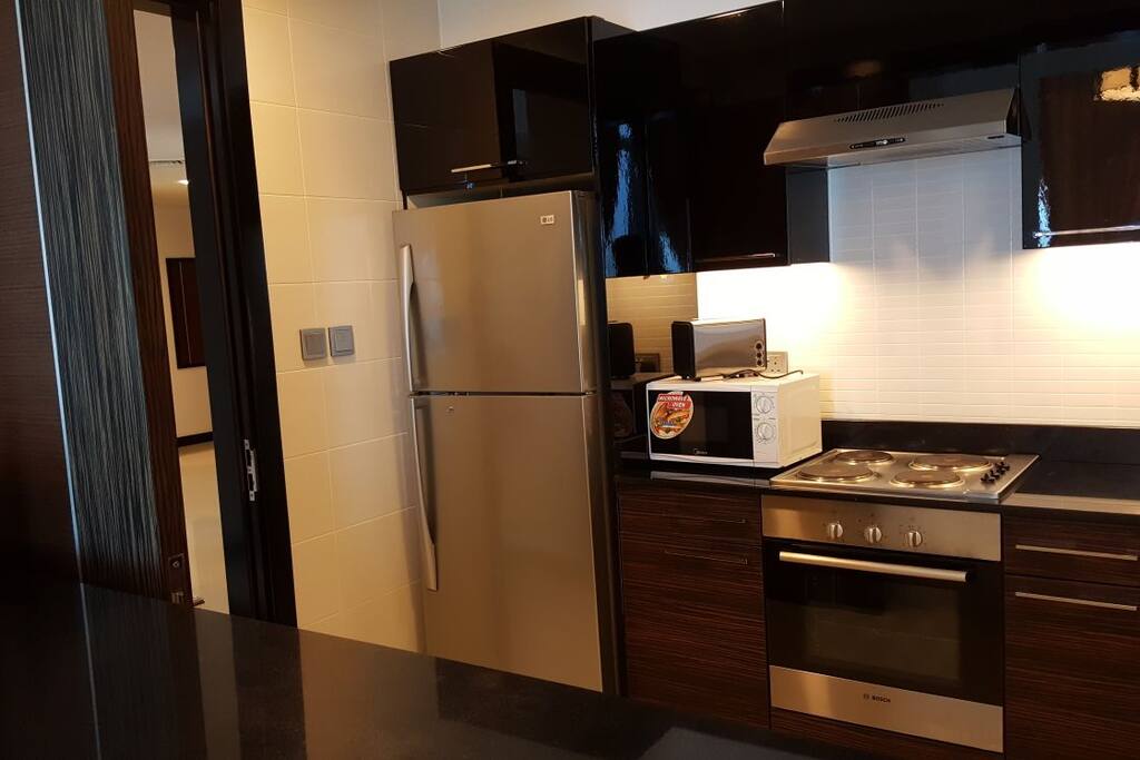Kitchen as viewed from the bar