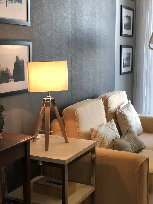 Gracefully decorated living room for your relaxation