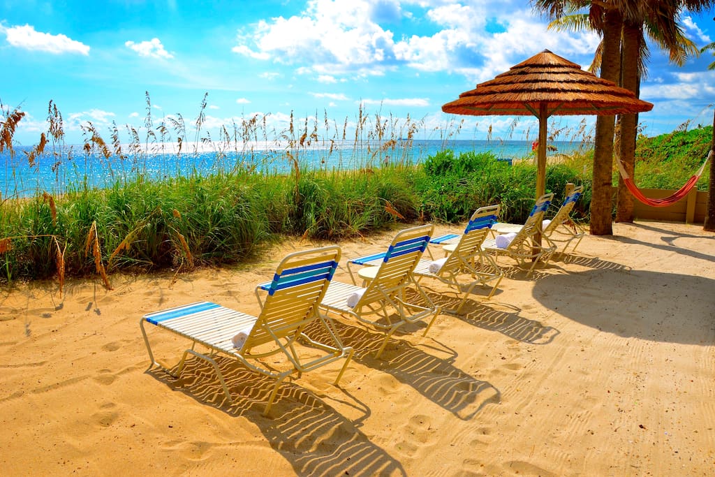 Seaward Features Spectacular (Private) Beach Area Offers Chaise Lounges + Breathtaking Views...