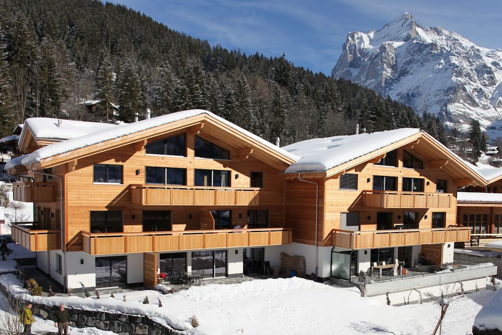 Chalet im Winter