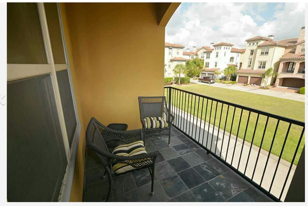 Quiet outside patio