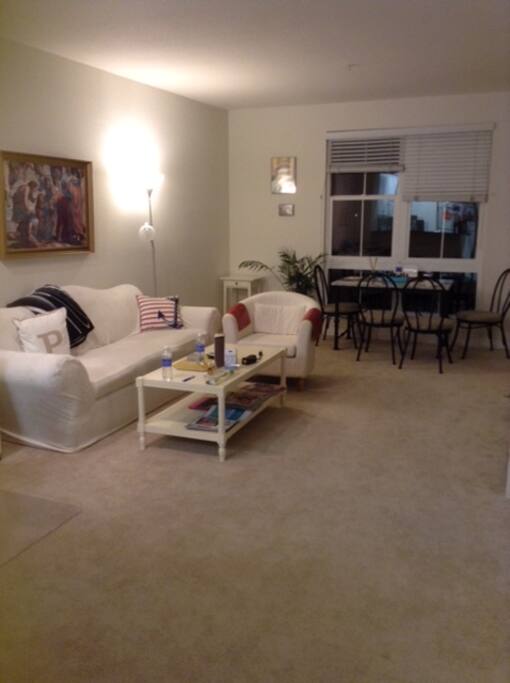 Living room looking over orange orchards