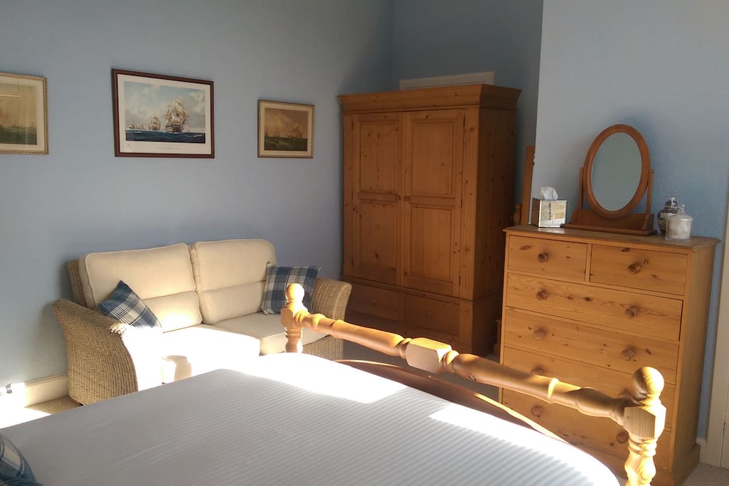 Bedroom seating area