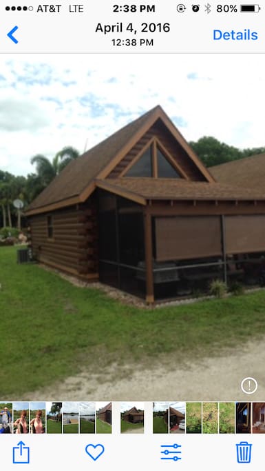 Road view of cabin 16