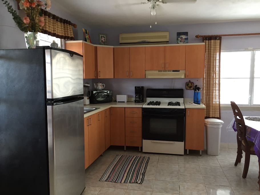 Stainless steal appliances.