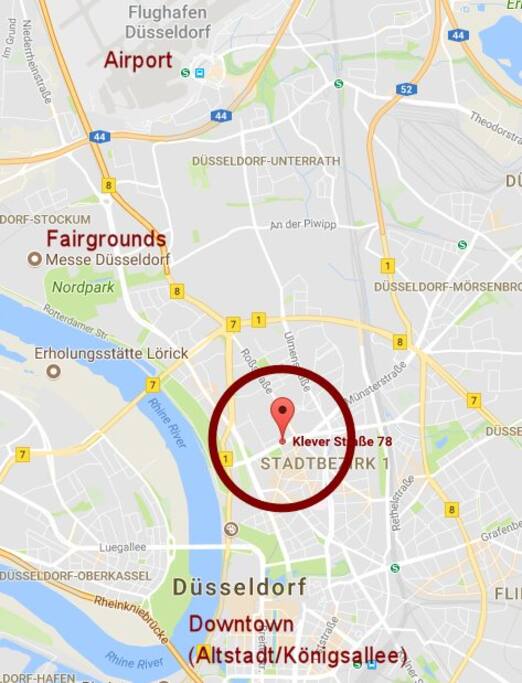 Perfect location, close to tradefair and city center