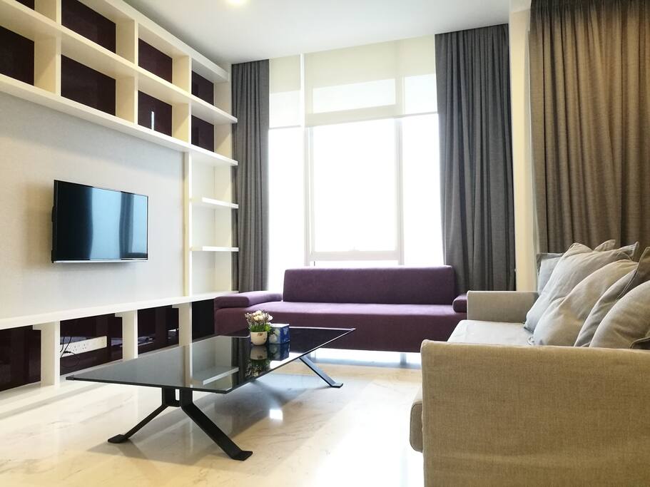 Living Hall with Sofa & Sofa Bed