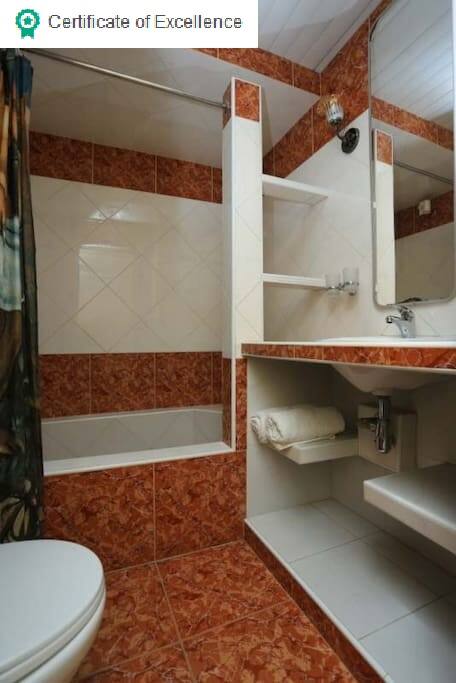 Clean and comfortable private bathroom in suite. We have achieved the Certificate of Excellence. TripAdvisor gives a Certificate of Excellence to accommodations, attractions and restaurants that consistently earn great reviews from travelers.