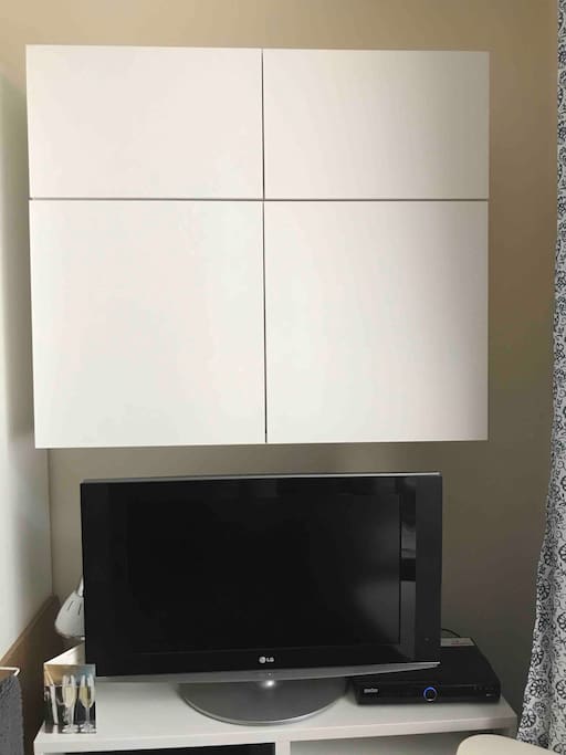 TV and cupboards