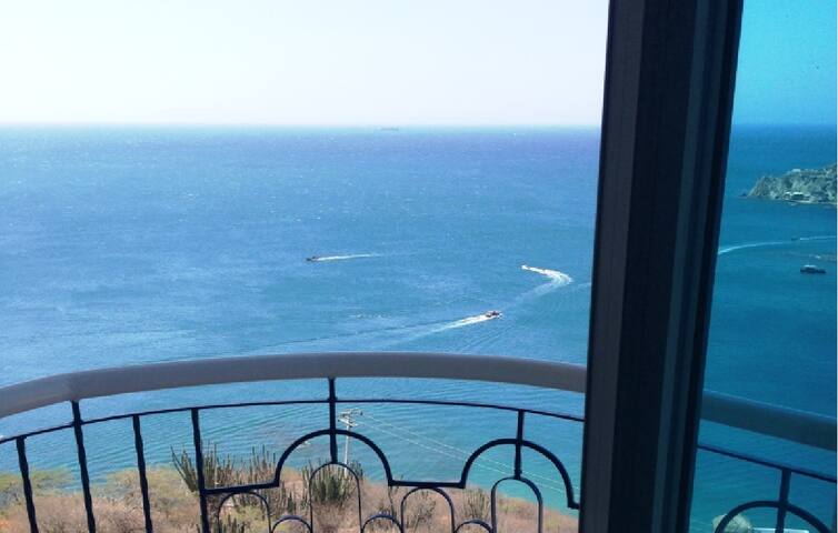 Awesome view, beautiful building, El Rodadero.