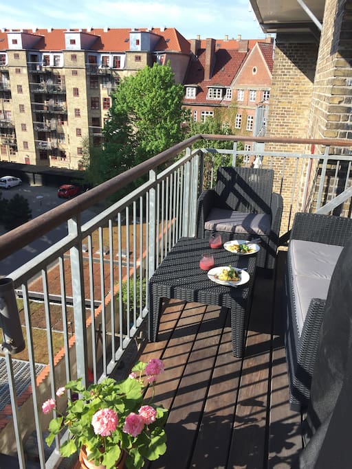 Breakfast on the balcony