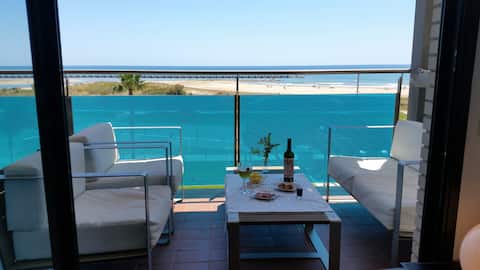 New apartment. Sea front triplex. SALT WATER POOL