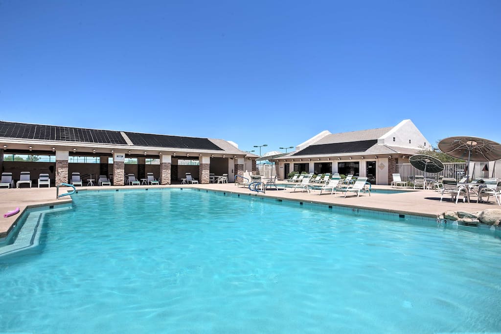 The home is located in Sunland Springs Village, a 55+ community with amenities.