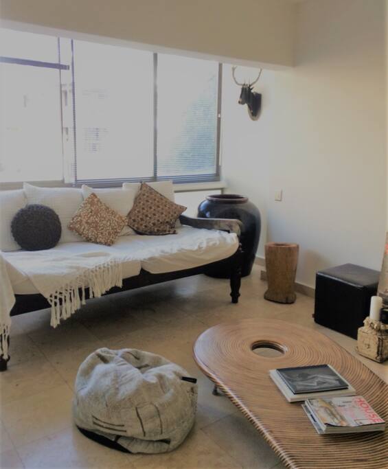 Neutral earthy tones throughout make this lounge a sanctuary
