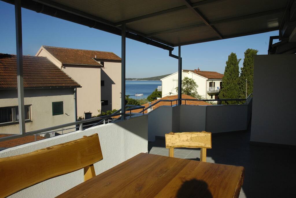 Sea view from balcony