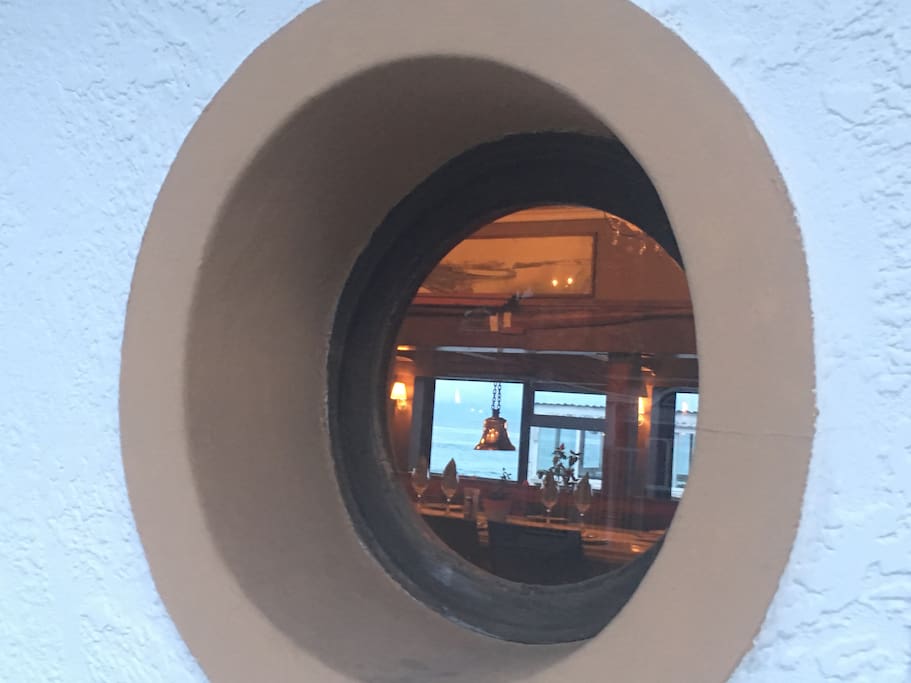 The famous Brass Bell restaurant is a stone throw away from the cottage