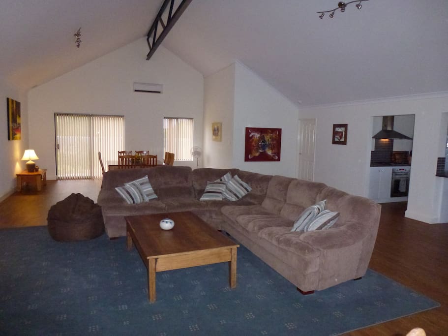 Relax in the spacious and comfy livingroom