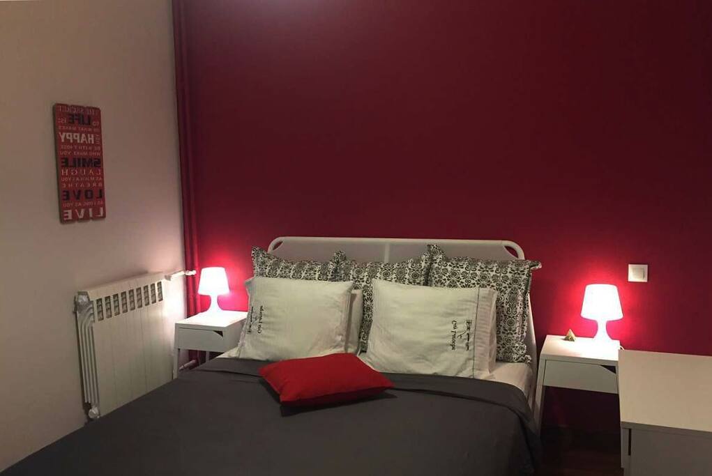 The first comfortable bedroom