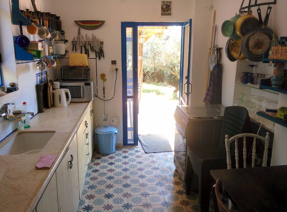 Kitchen and backdoor