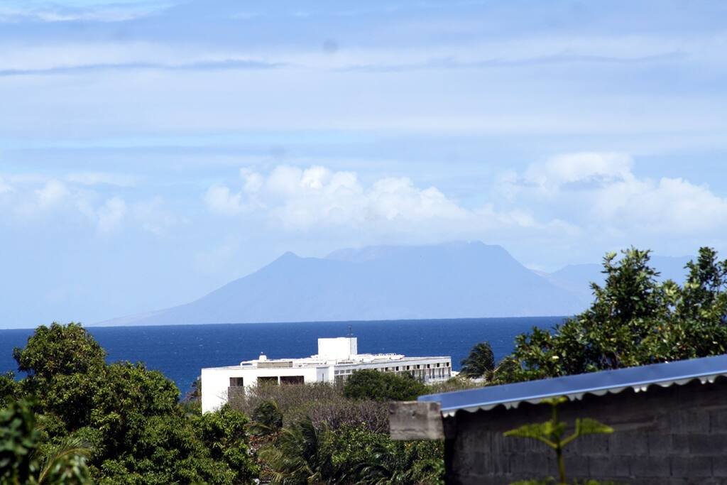 Vue sur l’île de monserrat