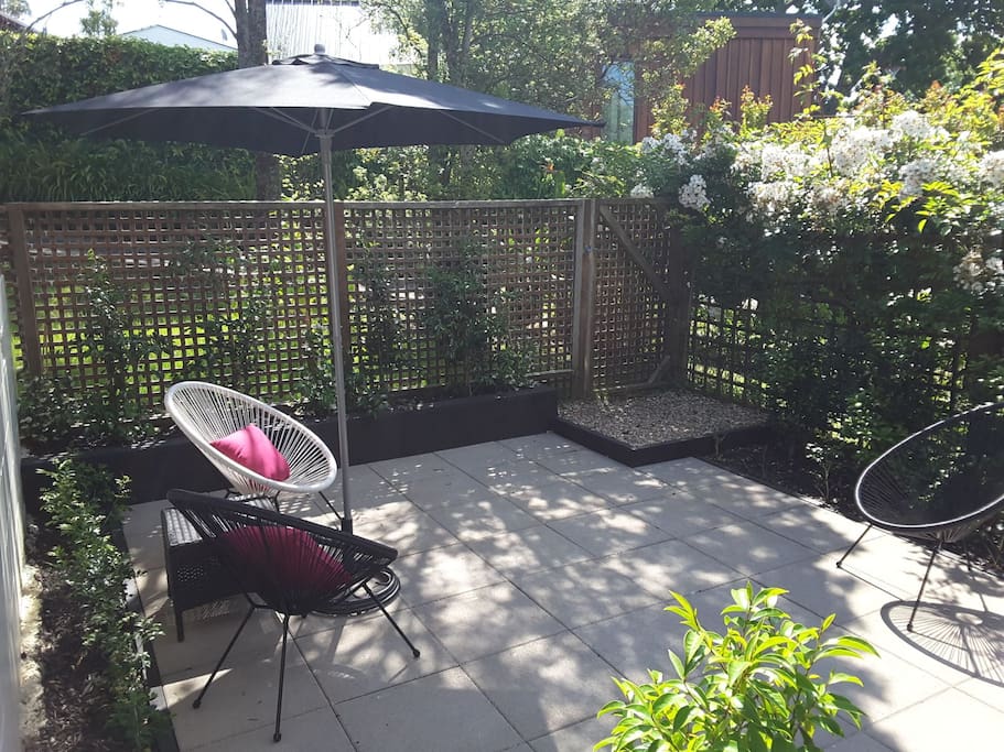Another private outdoor space for you to enjoy.