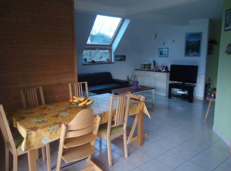 piece de vie + sallon