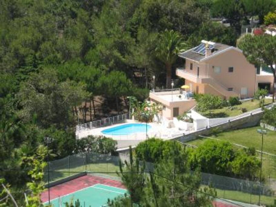 Villa from the mountain