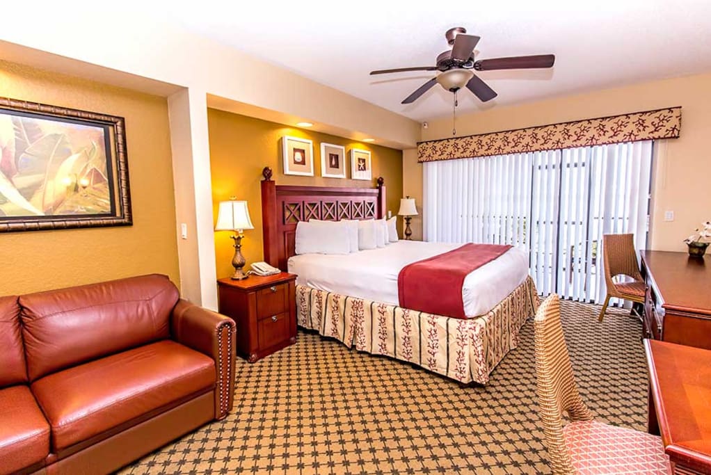Master bedroom with king bed