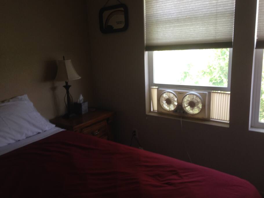 Colorado nights are cool, so we prefer to use our window fans to bring in the fresh air rather than add to the ozone with A/C