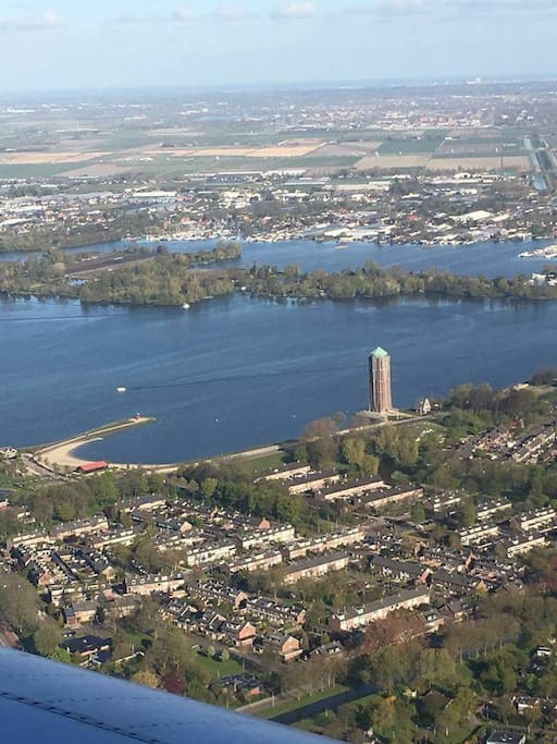 Nextdoor lake and beach