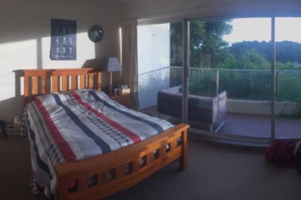Masterbedroom facing the water