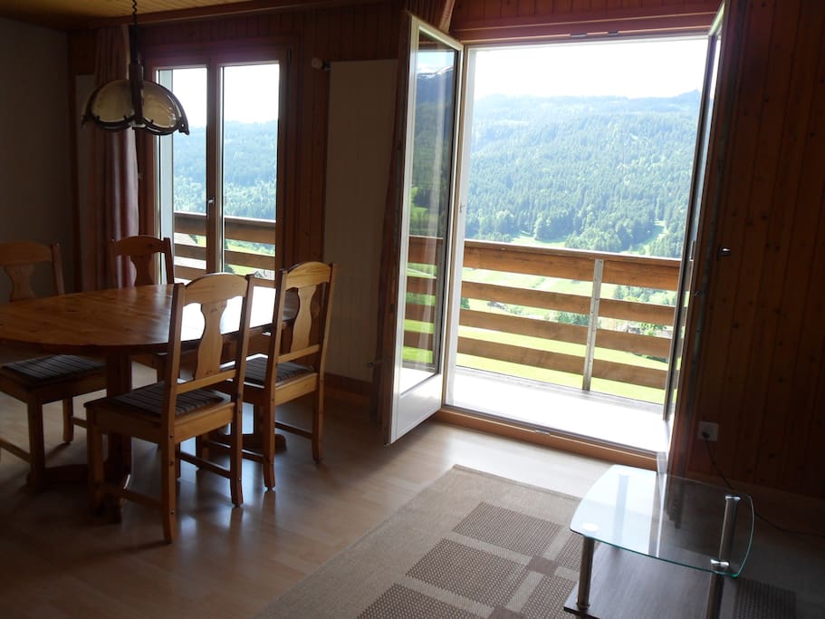 Ausblick vom Wohnzimmer