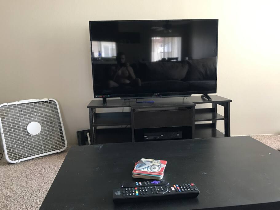 50 inch TV in living room