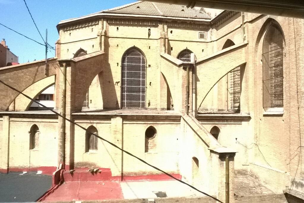 vista del patio de manzana