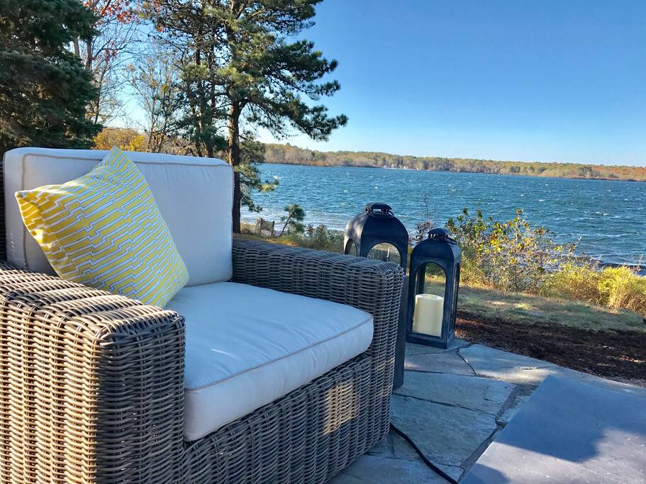 You could sit here all day and watch the activity on the lake.