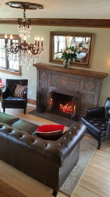 Fireplace detail in Living Room