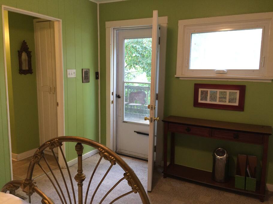 Private entrance and use of deck